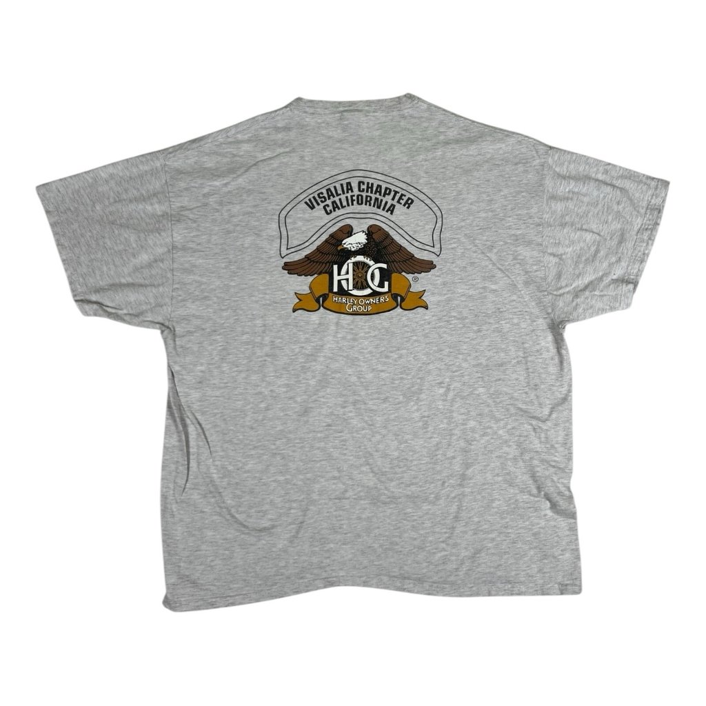 Vintage Harley Owners Club T-Shirt Visalia California Chapter Biker Size 2xl